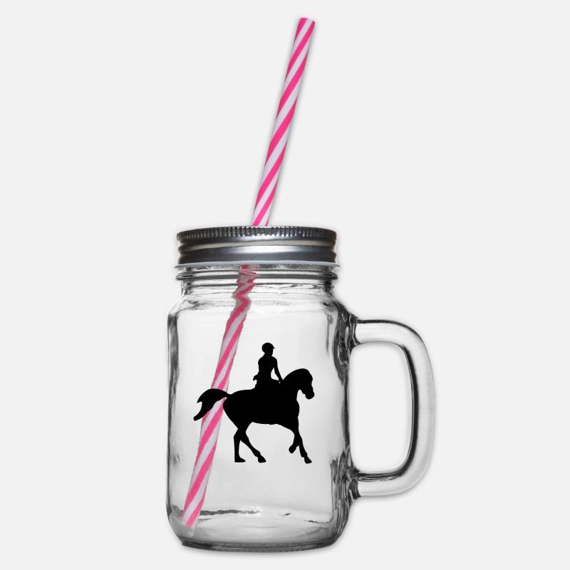 Équitation - Bocal à boisson - transparent
