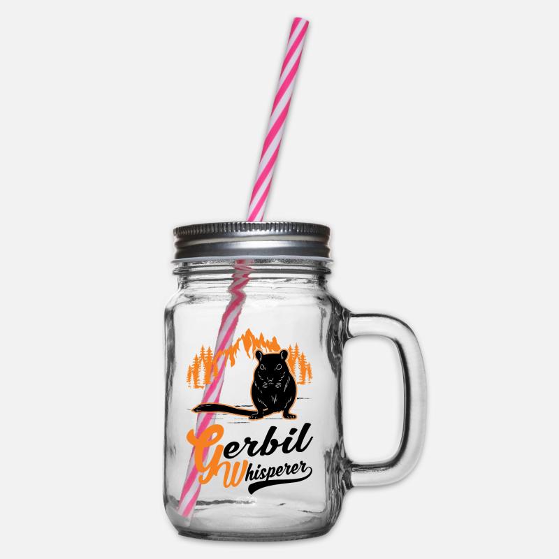 Gerbil Whisperer Racing Rat Cadeau Gerbille - Bocal à boisson - transparent