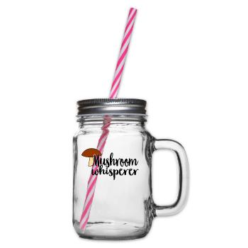 Mushroom Picker Mushroom Mushroom Hunters Mushroom Lovers Mushroom Farm - Glass jar with handle and screw cap - clear - Right
