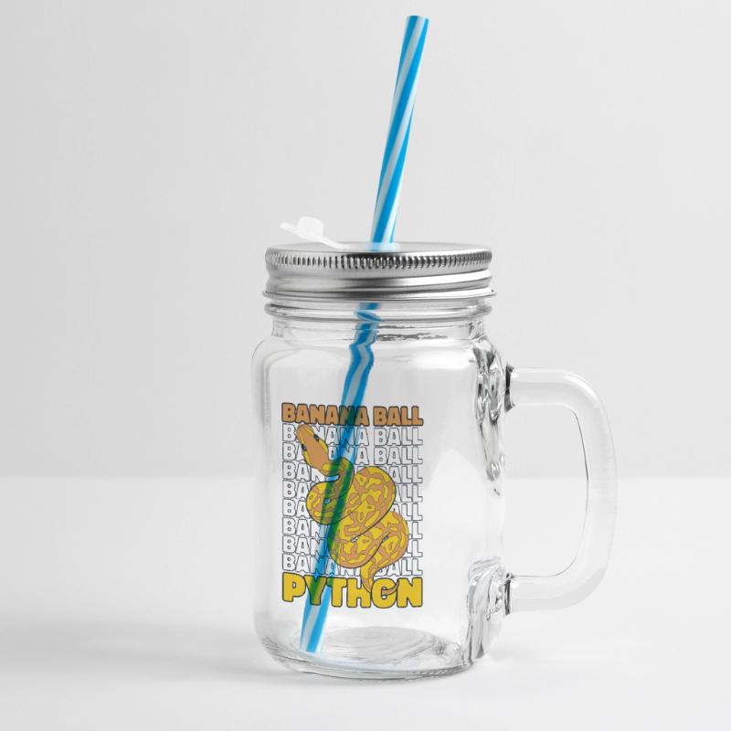 Boule de banane Python Serpent Python Boule de banane Bocal à boisson