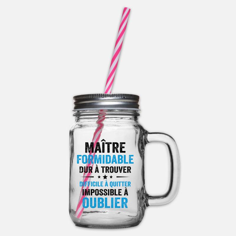 Maître Formidable Idée Cadeau Maître D'école - Bocal à boisson - transparent