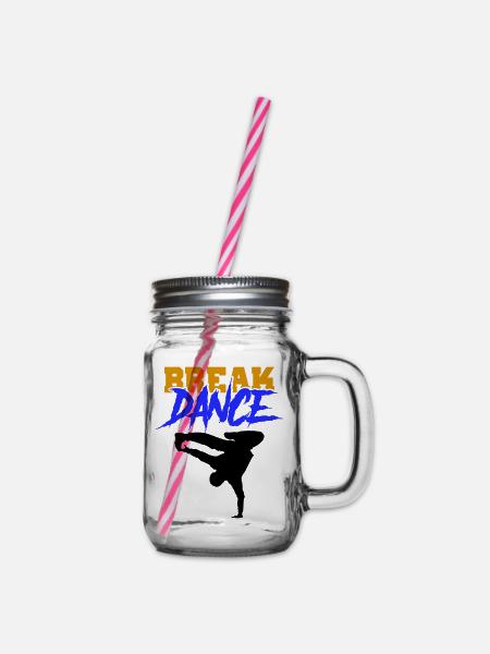 Break Dance - Bocal à boisson - transparent