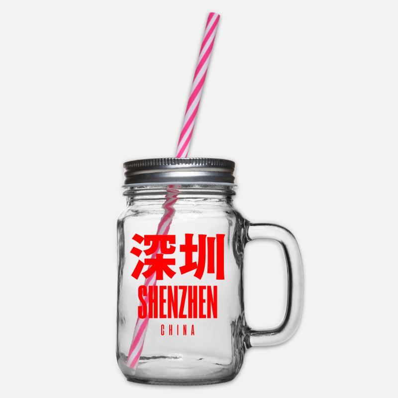 Shenzhen, Chine - Bocal à boisson - transparent