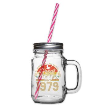 1979 - A legendary year - Glass jar with handle and screw cap - clear - Right