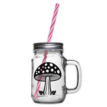 mushroom - Glass jar with handle and screw cap - clear - Right