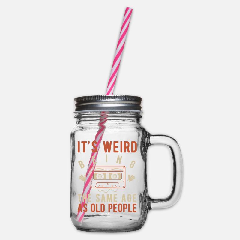 It's weird being the same age as old people - Bocal à boisson - transparent
