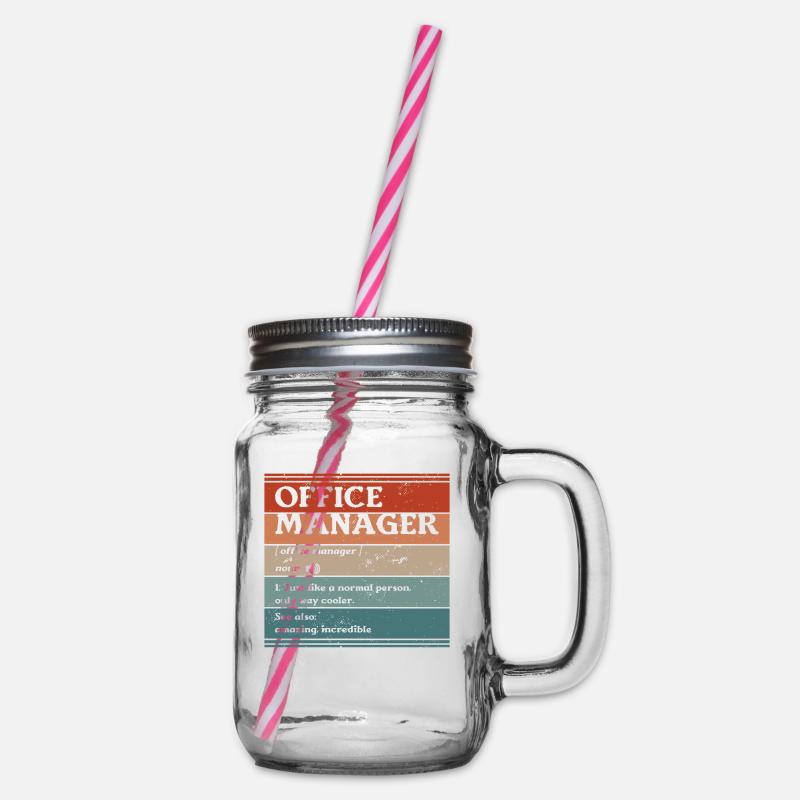 Office Manager Définition Responsables de la gestion - Bocal à boisson - transparent