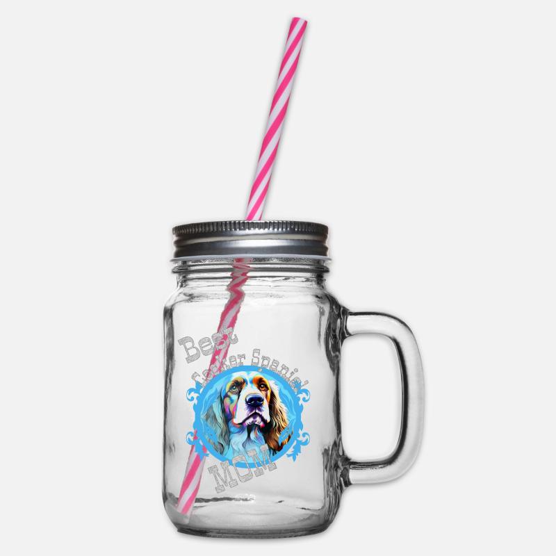 Cocker anglais Spaniel Dire Meilleure Maman - Bocal à boisson - transparent