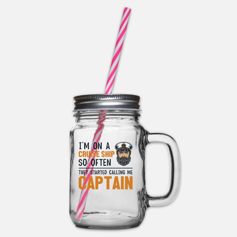 Ils ont commencé à m’appeler Captain Cruise Ship - Bocal à boisson - transparent