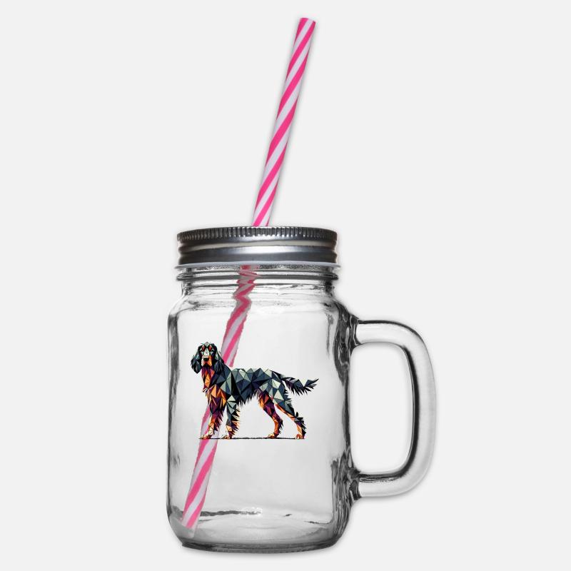 Art géométrique Gordon Setter Setters - Bocal à boisson - transparent