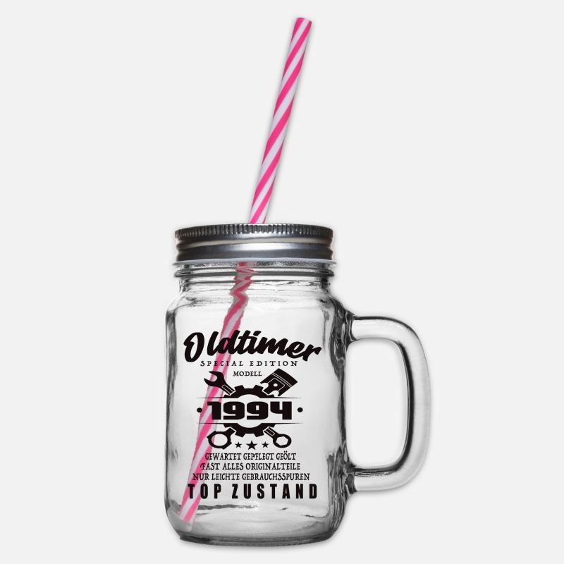Oldtimer Special Edition Modell 1994 Geburtstag - Henkelglas mit Schraubdeckel - Klar