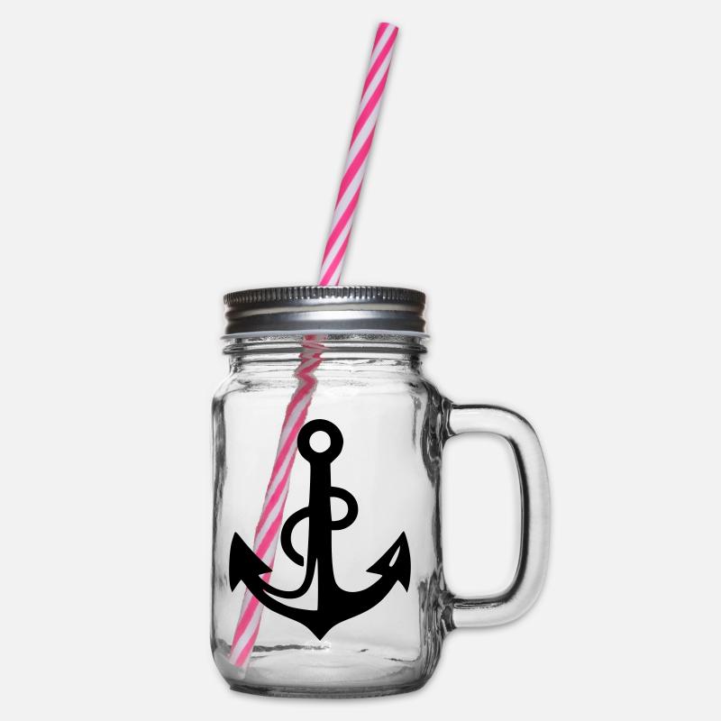 Ancre de bateau - Bocal à boisson - transparent