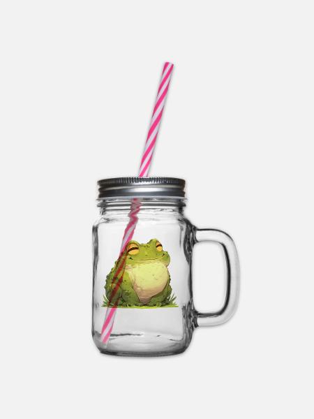 Bullfrog Ochsenfrösche Ochsenfrosch - Henkelglas mit Schraubdeckel - Klar