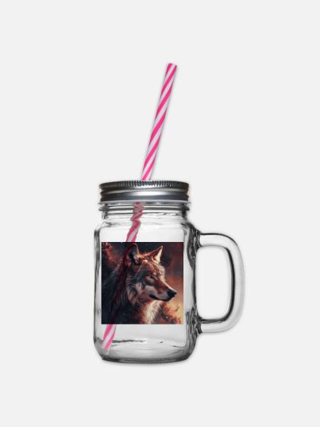 Wolf - Henkelglas mit Schraubdeckel - Klar
