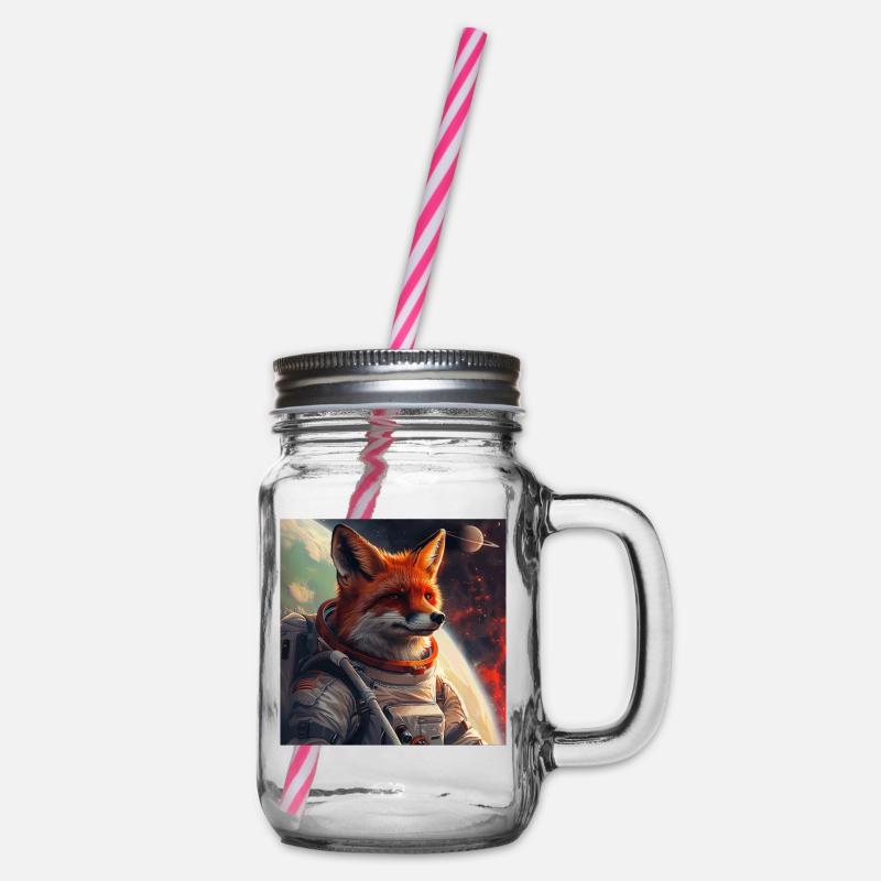 Fuchs - Henkelglas mit Schraubdeckel - Klar