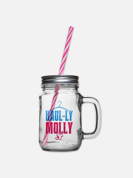 Thrift Shopper Haul-ly Molly Thrift Store - Henkelglas mit Schraubdeckel - Klar