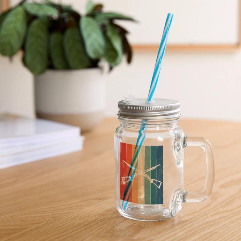 Vorderlader Muzzleloader Muzzle Loading Glass jar with handle and screw cap