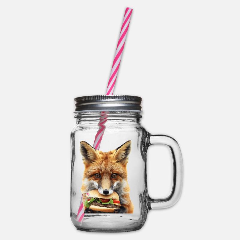 Fuchs - Henkelglas mit Schraubdeckel - Klar