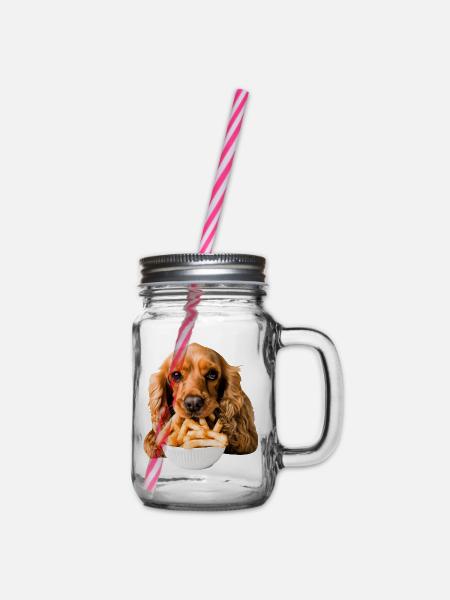 Cocker Spaniel - Henkelglas mit Schraubdeckel - Klar