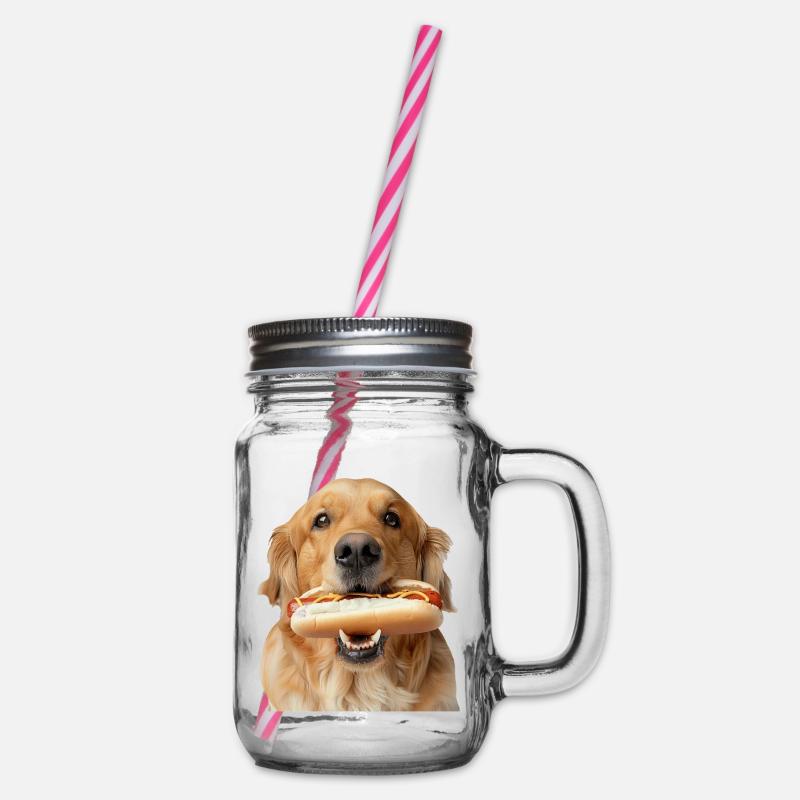 Golden retriever - Bocal à boisson - transparent