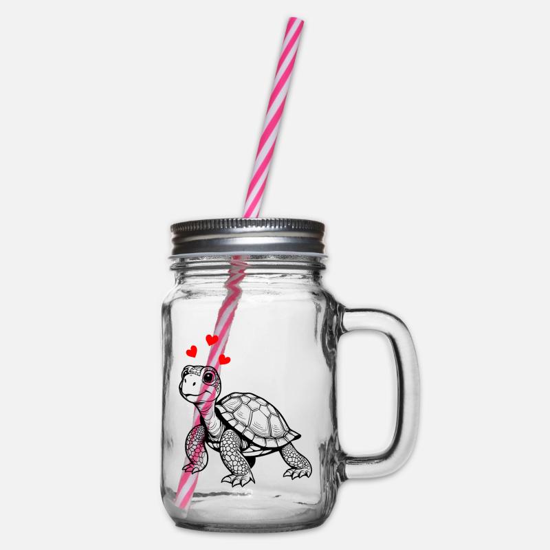 tortue - Bocal à boisson - transparent