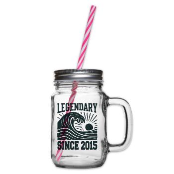 Légendaire depuis 2015 Birthday Wave - Bocal à boisson - transparent - Droite