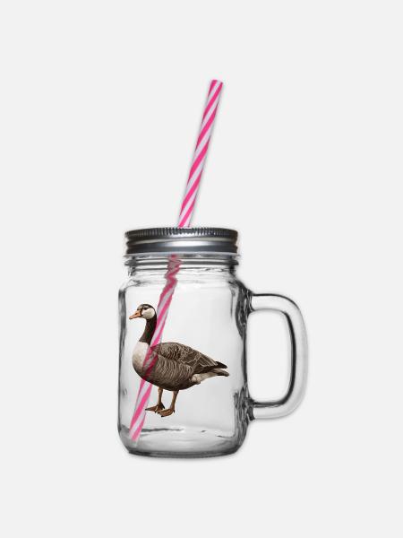 Gänse Gans - Henkelglas mit Schraubdeckel - Klar