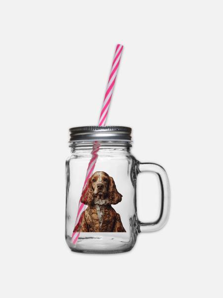 Cocker Spaniel - Henkelglas mit Schraubdeckel - Klar