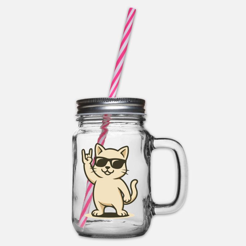 Rock’n’Meow - Bocal à boisson - transparent