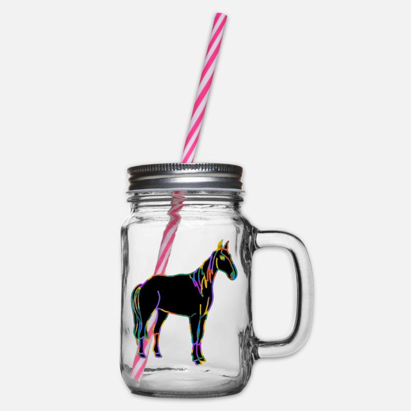 Cheval - Bocal à boisson - transparent