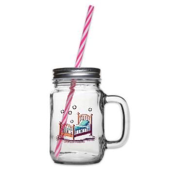 Stealth mode: after bedtime | Parents - Glass jar with handle and screw cap - clear - Right