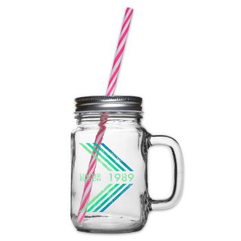 1989 Limited Edition Geburtstag Herren Damen Sport - Henkelglas mit Schraubdeckel - Klar - Rechts