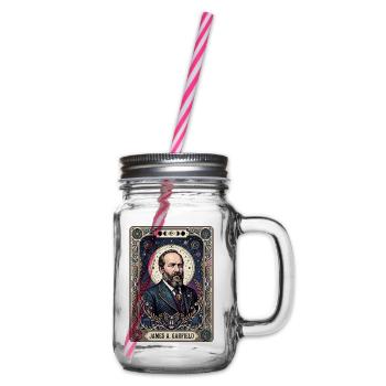 James A Tarotkarte - Henkelglas mit Schraubdeckel - Klar - Rechts