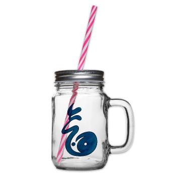 Ying yang - Henkelglas mit Schraubdeckel - Klar - Rechts
