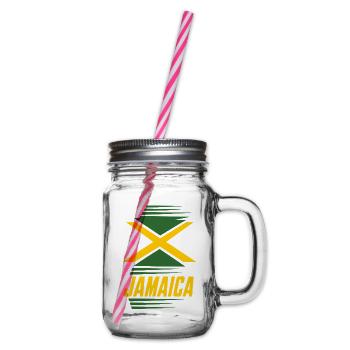 Jamaika - Henkelglas mit Schraubdeckel - Klar - Rechts