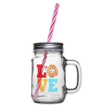 Cocker Spaniel - Henkelglas mit Schraubdeckel - Klar - Rechts