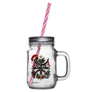 Amazigh Weihnachten - Henkelglas mit Schraubdeckel - Klar - Rechts