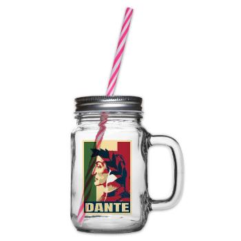Dante Alighieri Italienischer Dichter Göttliche Komödie - Henkelglas mit Schraubdeckel - Klar - Rechts