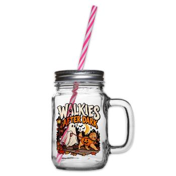 Walkies After Dark - Henkelglas mit Schraubdeckel - Klar - Rechts