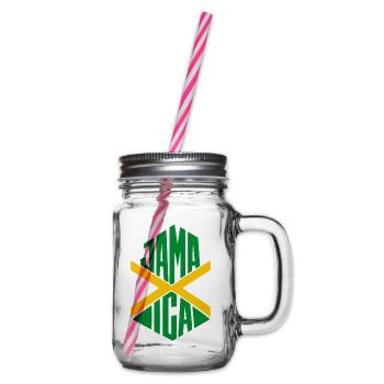 Jamaika - Henkelglas mit Schraubdeckel - Klar - Rechts