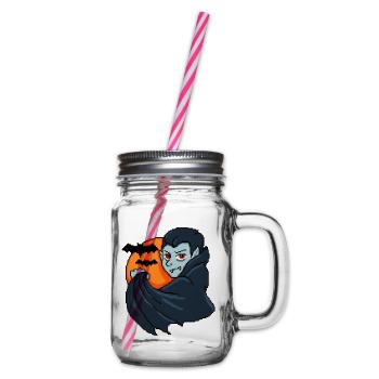 Crimson Night Vampir - Henkelglas mit Schraubdeckel - Klar - Rechts