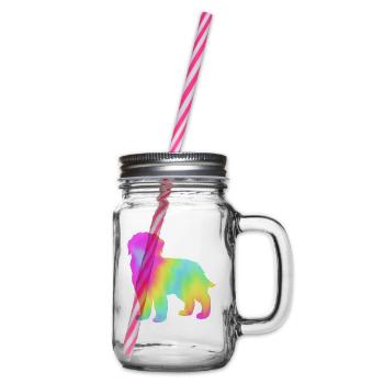 Neufundländer - Henkelglas mit Schraubdeckel - Klar - Rechts