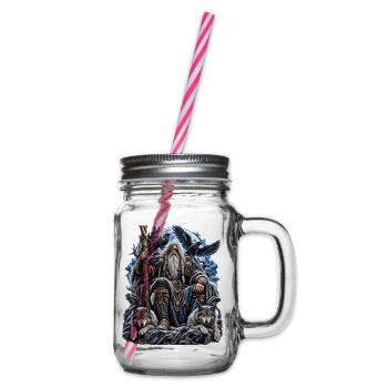 Odin – Allvater der nordischen Mythologie - Henkelglas mit Schraubdeckel - Klar - Rechts