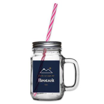 Wandern - Henkelglas mit Schraubdeckel - Klar - Rechts