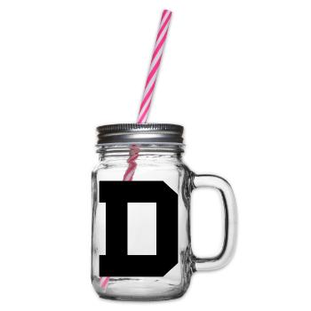 D - Henkelglas mit Schraubdeckel - Klar - Rechts