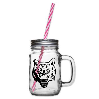 wolf - Henkelglas mit Schraubdeckel - Klar - Rechts