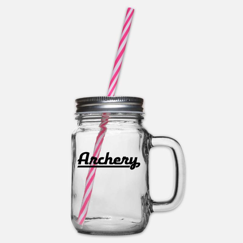 ARCHERY - Henkelglas mit Schraubdeckel - Klar
