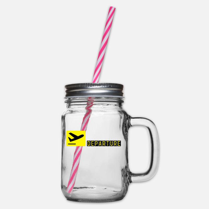 Avion qui décolle - Bocal à boisson - transparent