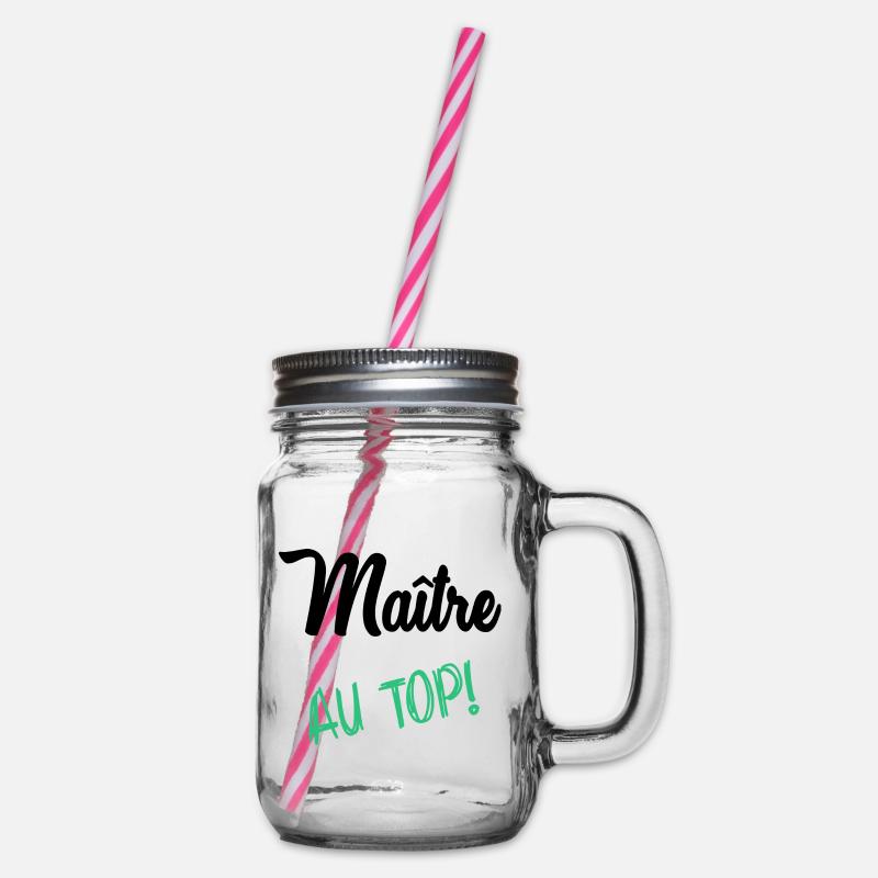 MAITRE. MAÎTRESSE. MERCI - Bocal à boisson - transparent