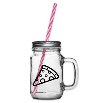 part de pizza - Bocal à boisson - transparent - Droite